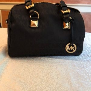 Black canvas Michael Kors Bag